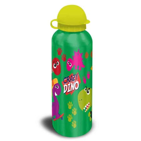 Cantimploras aluminio Crazy Dino 500 Ml verde