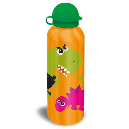 Cantimplora aluminio Crazy Dino 500 ml naranja