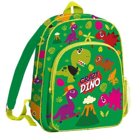 Mochila escolar Crazy Dino 36cm