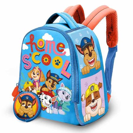 Mochila escolar Patrulla canina neopreno 25 cm