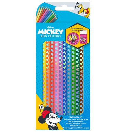 Set de lápices 12 colores Minnie