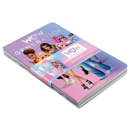 WOW generation pack 3 libretas A5