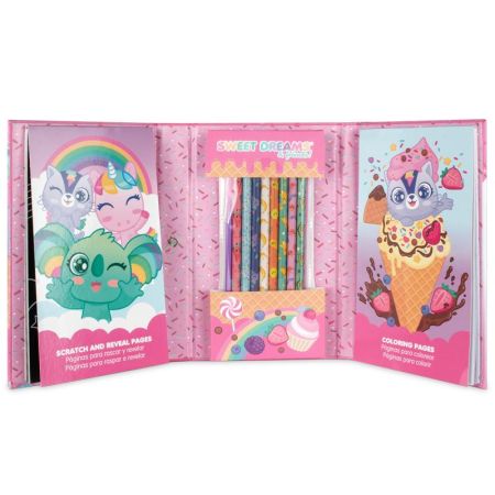 Block actividades 2 en 1 con lápices Sweet dreams