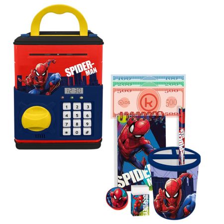 Hucha digital con reloj Spiderman