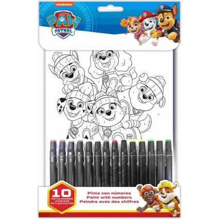 Pinta con n&uacute;meros Patrulla canina