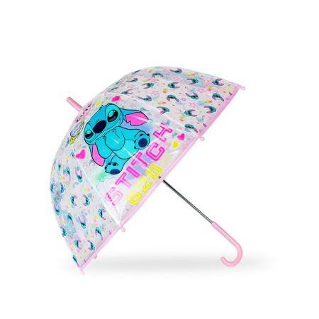 Paraguas Stitch transparente 46 cm campana