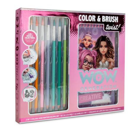 WOW generation bloc artista lápices y acuarelas