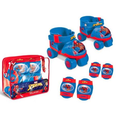 Set de patines y protecciones Spiderman