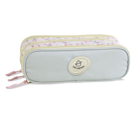 Estuche Provenza  tres compartimentos