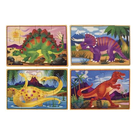 Melissa & Doug puzzles de madera dinosaurios