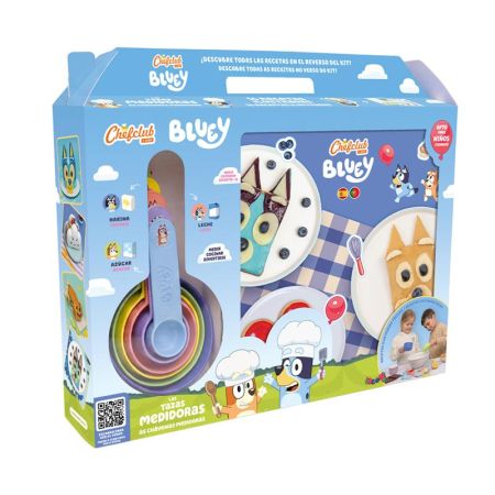 Caja de cocina recetas y tazas medidoras Bluey