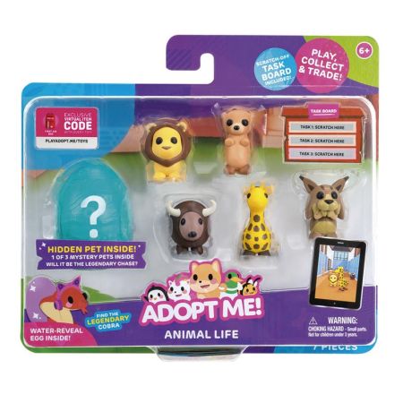 Adopt me Roblox multipack 6 figuras animal life