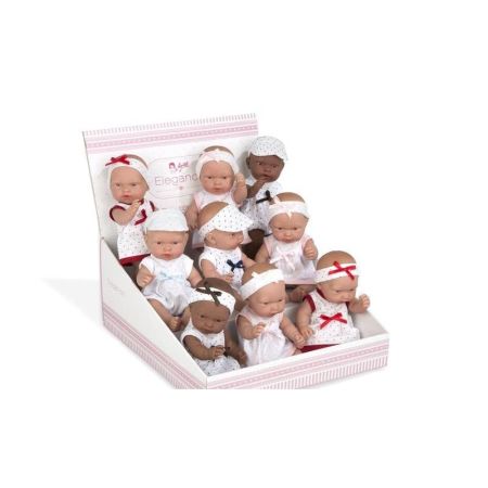 Muñeca bebé Elegance pillines 26 cm 9 modelos