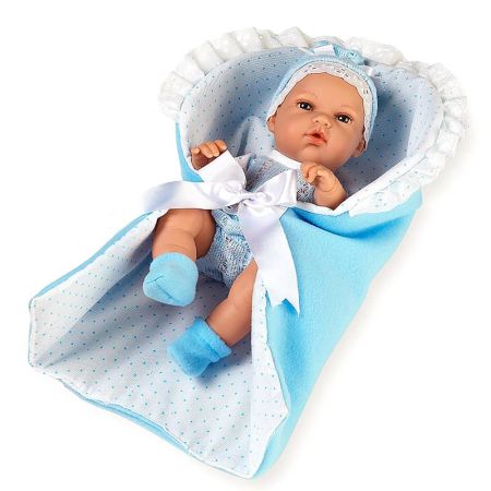 Muñeca bebé Elegance 33 cm Natal azul con nana