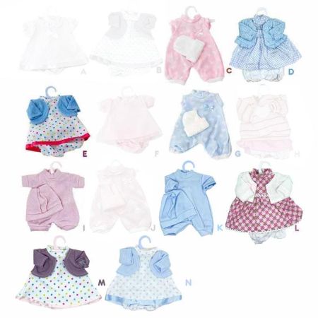 Ropita surtida Elegance para muñeca bebé de 33 cm