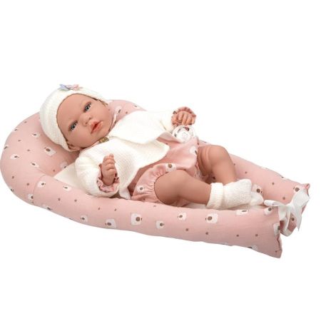 Muñeca Elegance 40 cm Andie con capazo y peso