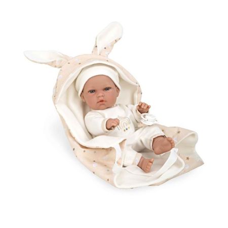 Muñeca Bebé Elegance 30cm con Nana Beige
