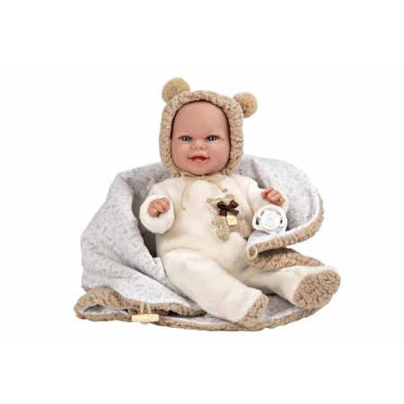 Muñeca bebé Elegance 35 cm con peso y manta
