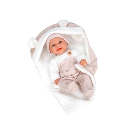 Muñeca Bebé Elegance 33 cm Babyto vinyl con manta