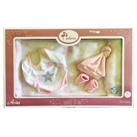 Ropa bebé reborn premium 40 cm body y manta