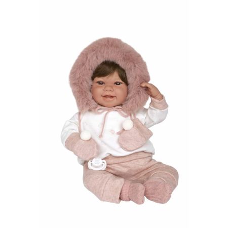 Bebé Elegance 45 cm con peso manoplas rosa