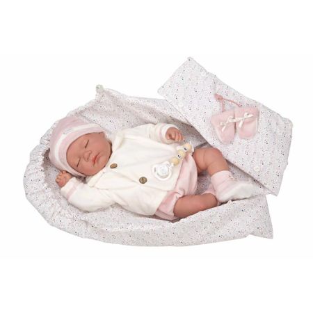 Bebé reborn 45 cm Macarena con saco de dormir