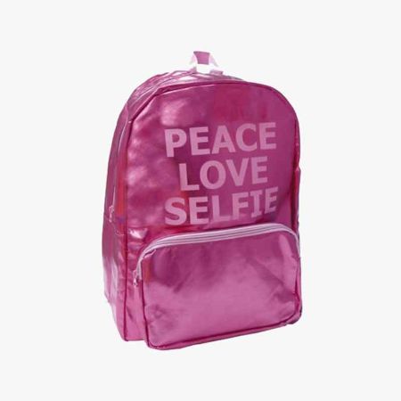 Mochila escolar metalizada 45 cm