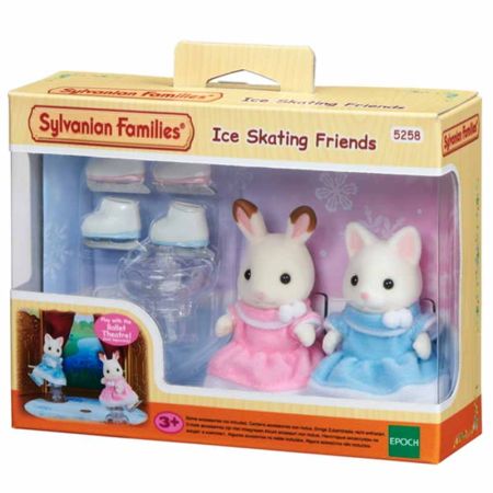 Sylvanian Families Amigas patinando sobre hielo