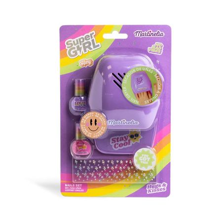 Set de uñas y secador Super Girl