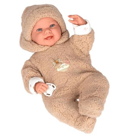 Muñeca bebé Elegance 45 cm beige con peso
