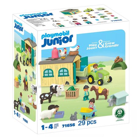 Playmobil Junior aventura en la granja con tractor