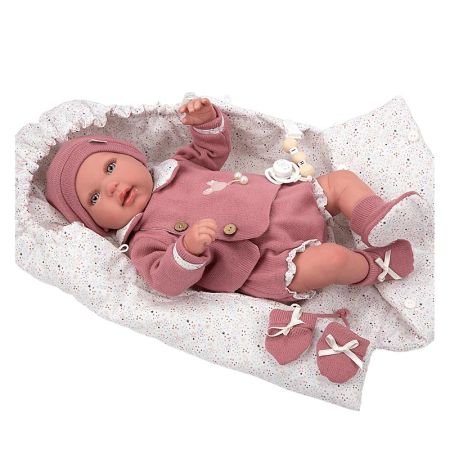 Bebé Reborn 45 cm Mia con saco de dormir
