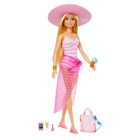 Barbie muñeca día en la playa
