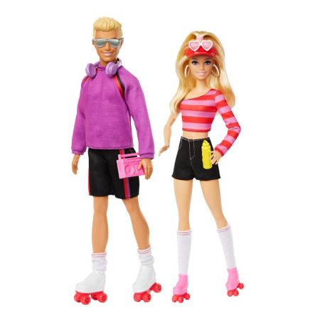 Barbie y Ken pack 2 muñecos patinadores