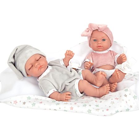 Bebés gemelos elegance 26cm con nana