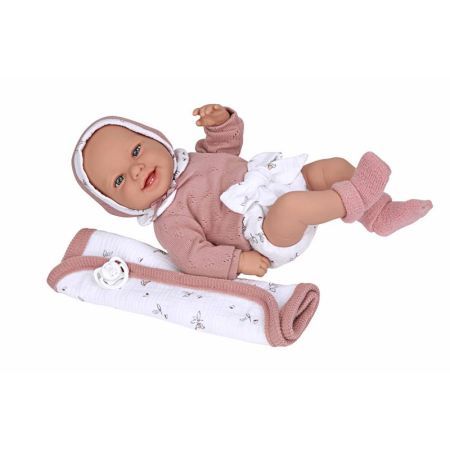 Muñeca bebé Elegance 45 cm Zoe con manta