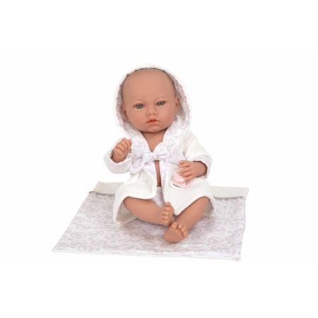 Muñeca bebé Elegance Aria 38 cm blanco con manta