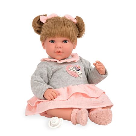 Muñeca bebé Elegance 45 cm Iria rosa