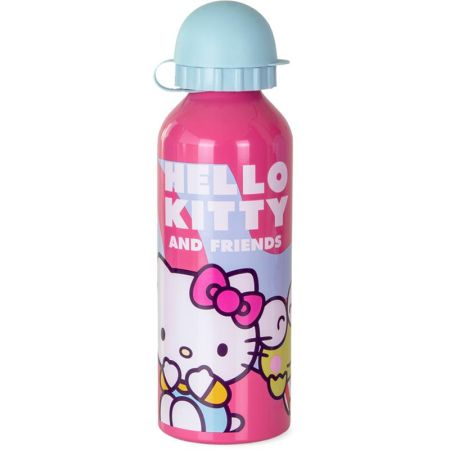 Botella aluminio 500ml Hello Kitty rosa