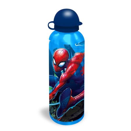 Cantimplora Aluminio Spiderman 500Ml azul