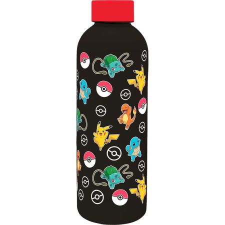 Cantimplora tacto suave acero 500 ml Pokemon