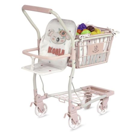 Carro compra portabebés y set 12 frutas Koala