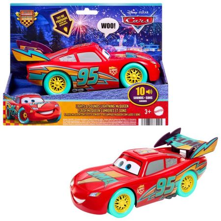 Cars coche Rayo McQueen luz y sonido