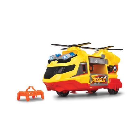 City Héroes helicóptero rescate 30 cm luz y sonido