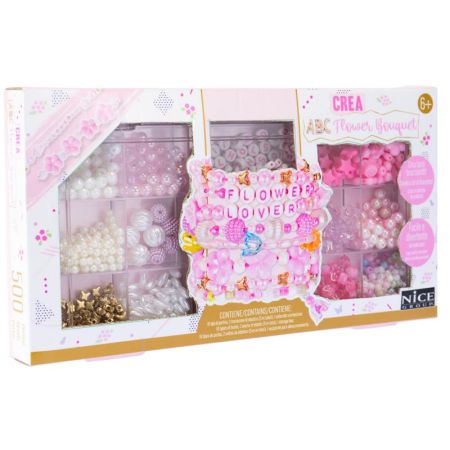Conjunto 500 cuentas motivos florares