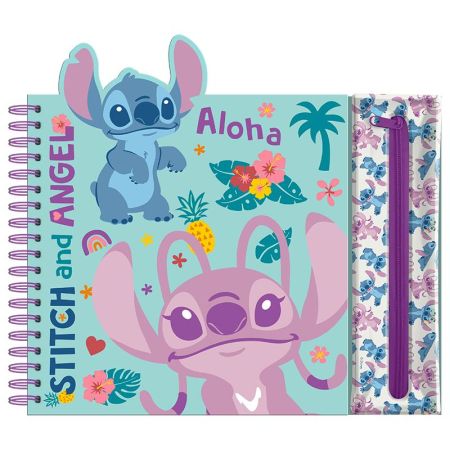Cuaderno de actividades con estuche Stitch