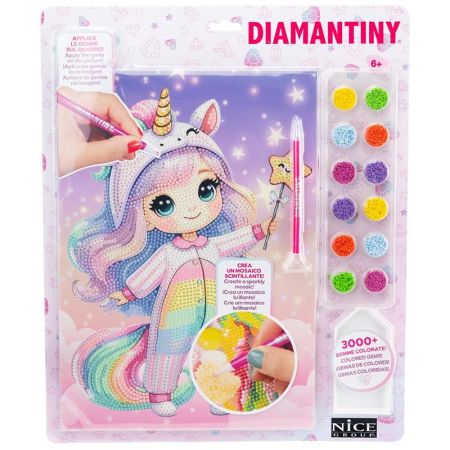 Diamantiny Kawaii niña unicornio varita