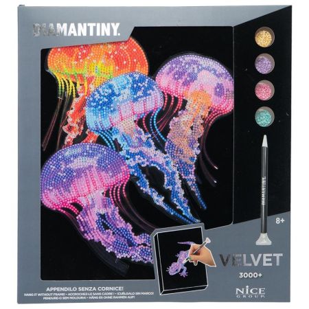 Diamantiny lienzo pintar con diamantes medusas