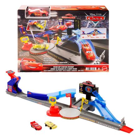 Disney Pixar Cars pista Copa Pistón Salto McQueen