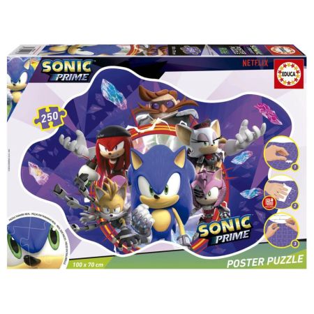 Educa puzzle 250  Sonic prime poster